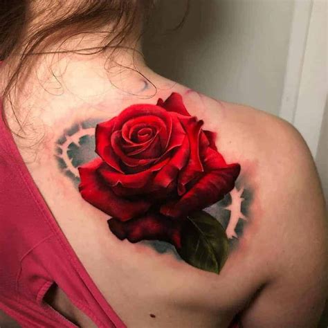 red ink rose tattoo|red rose tattoos for women.